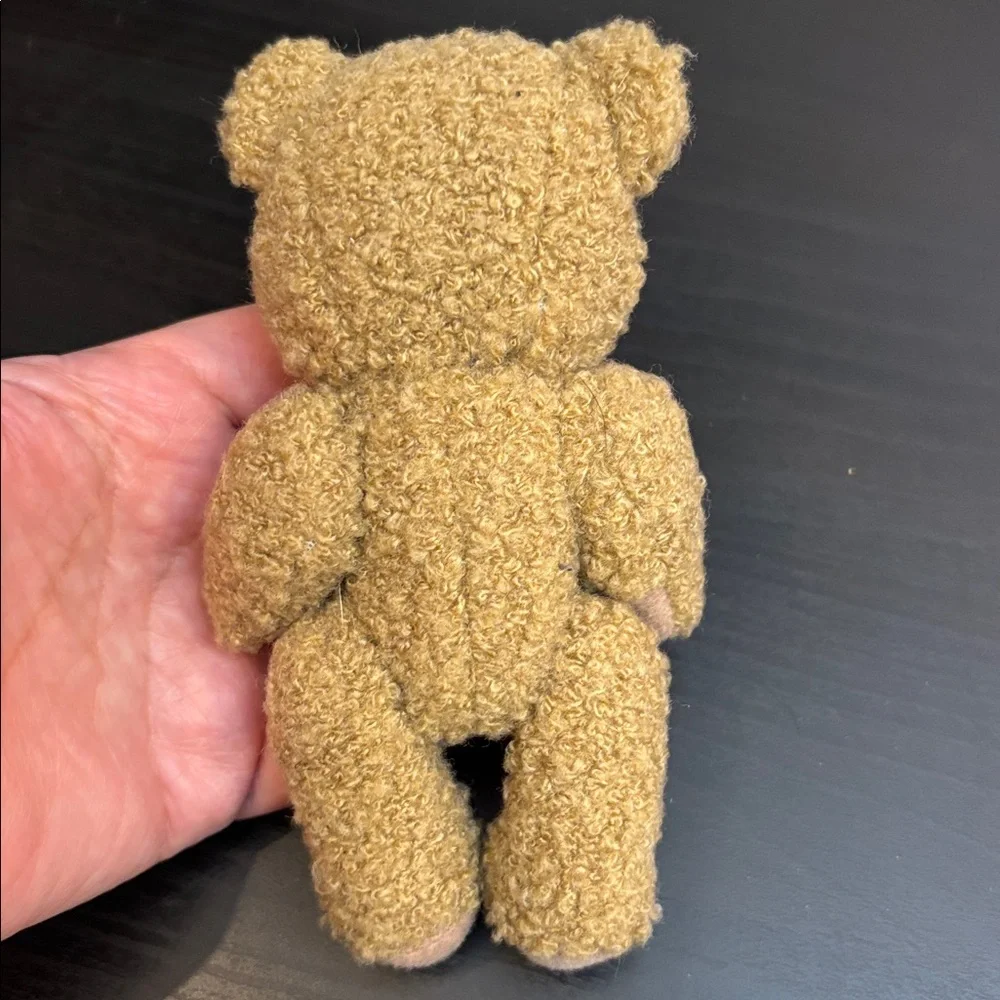 Vintage Collectible Adorable small tan Teddy Bear with moveable limbs. - Picture 4 of 14